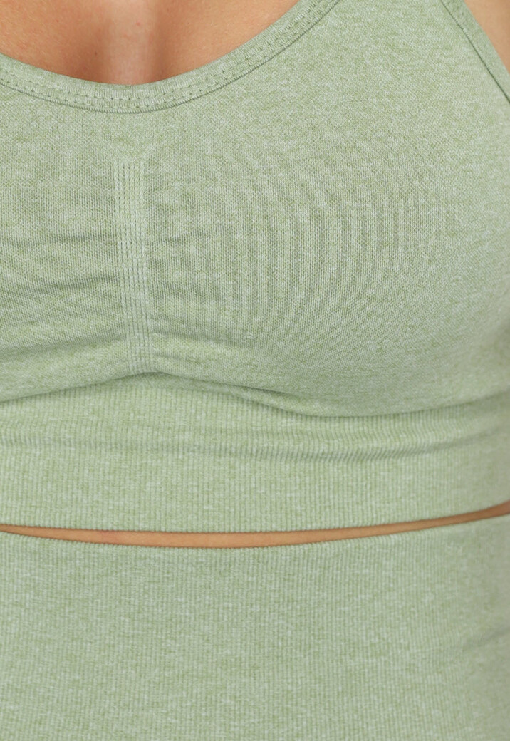 Lichtgroene Sportieve Shortset