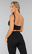 Zwarte Sportset met Lage Rug