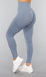 Blauwe Trainingslegging met Push Up Effect
