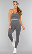Grijze Squat Proof Fitness Legging
