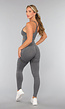 Grijze Squat Proof Fitness Legging