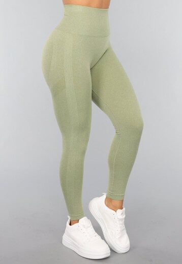 Lichtgroene Fitnesslegging met Liftend Effect