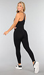 Zwarte Sportlegging met Scrunch