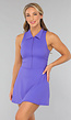 Violetblauwe Tennisdress met Kraagje