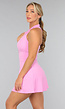 Lichtroze Tennisjurk met Binnenbroekje