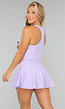 Sportief Lila Tennis Jurkje met Rits