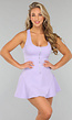 Sportief Lila Tennis Jurkje met Rits
