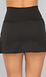 Zwarte Tennis Skort met Ingewerkt Broekje
