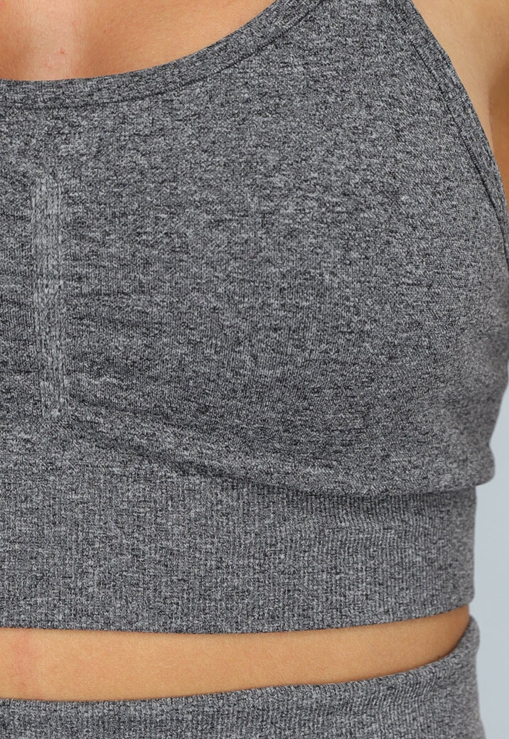 Grijze Sport BH met Spaghettibandjes