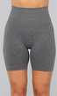 Grijze Fitness Short met Scrunch