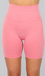 Koraal Kleurige Sport Short met Scrunch