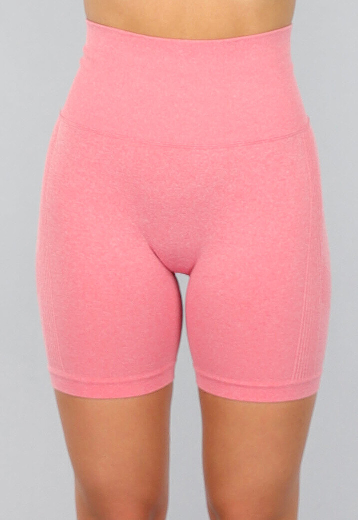Koraal Kleurige Sport Short met Scrunch
