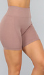 Taupe Fitness Short met Scrunch