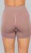Taupe Fitness Short met Scrunch