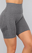 Grijze Fitness Short met Scrunch