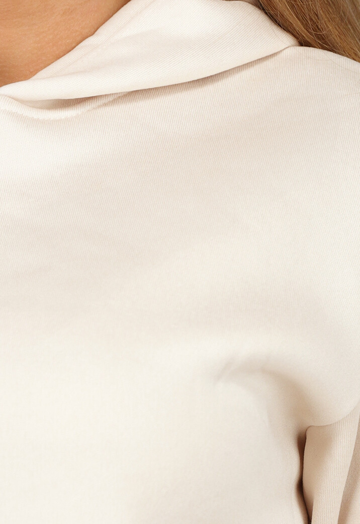 Beige Short Set met Hoodie