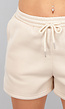Beige Short Set met Hoodie