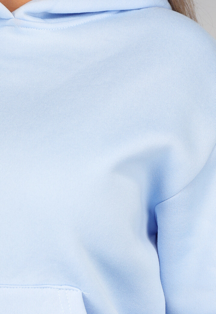 Blauwe Fleece Lounge Set met Short