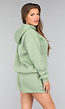 Groene Short Set met Hoodie