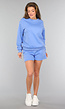 Blauwe Fleece Two Piece met Short