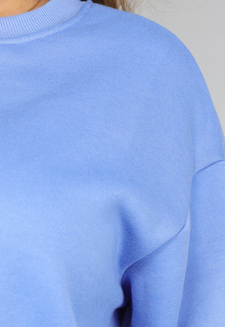 Blauwe Fleece Two Piece met Short