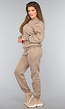 Fleece Jogger Set in Camel