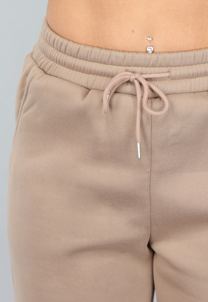 Fleece Jogger Set in Camel