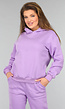 Paarse Fleece Two Piece met Capuchon