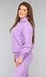 Paarse Fleece Two Piece met Capuchon