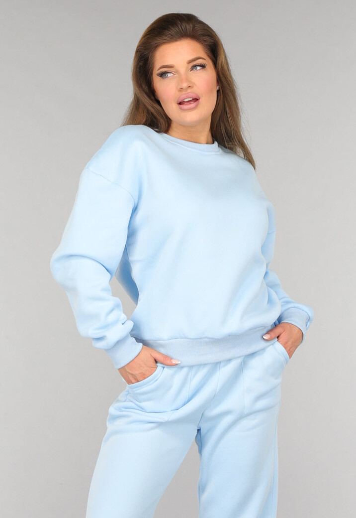 Lichtblauw Fleece Huispak