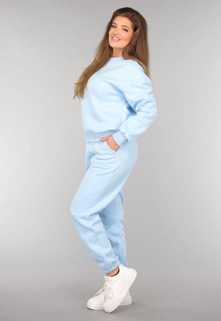 Lichtblauw Fleece Huispak