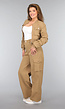 Wide Leg Cargo Set in Camel