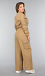 Wide Leg Cargo Set in Camel