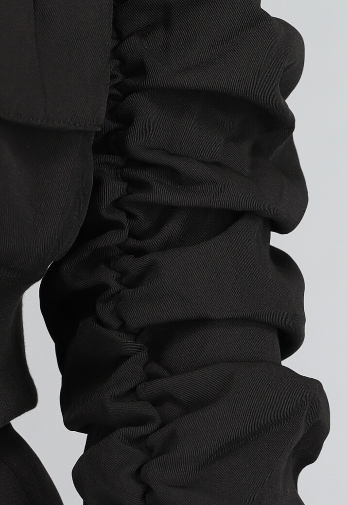 Zwarte Cargo Wide Leg Two Piece