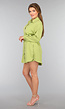 Groene Blouse met Tailleband en Short