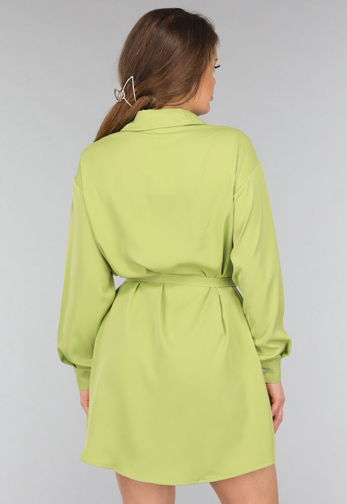 Groene Blouse met Tailleband en Short