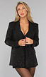 Zwarte Blazer met Diverse Glitter