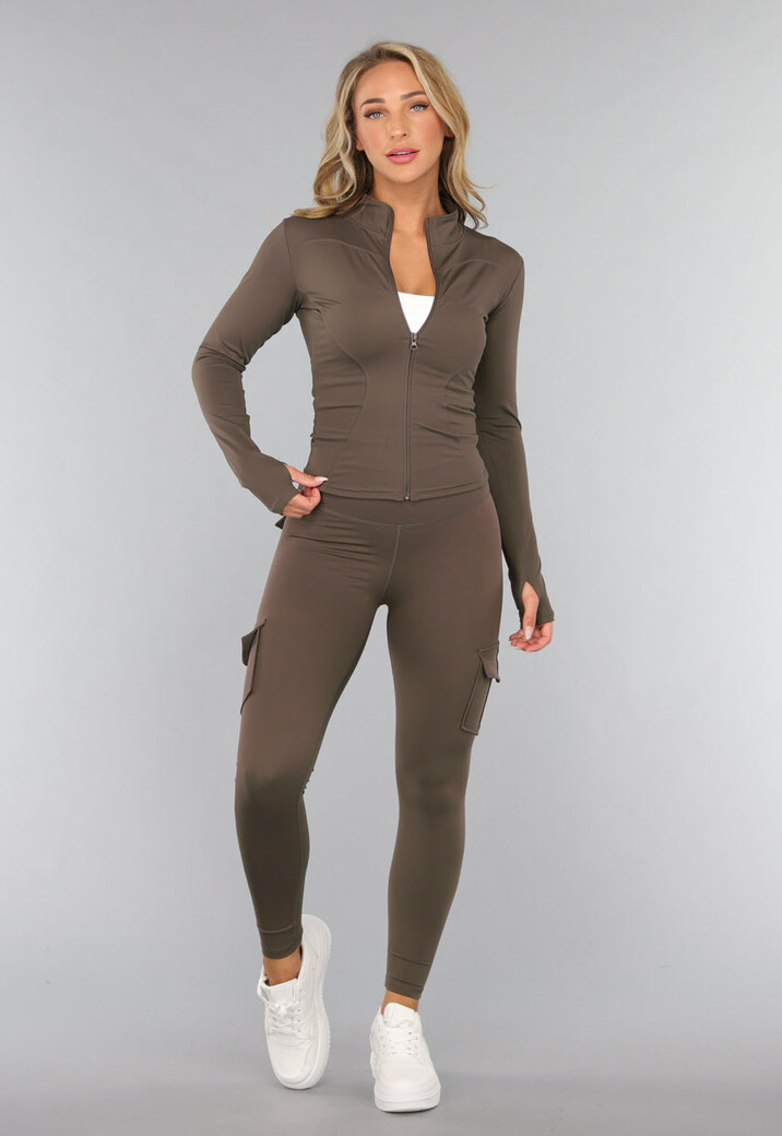 Donkerbruine Cargo Gymset met Scrunch
