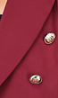 Wijnrode Button Blazer