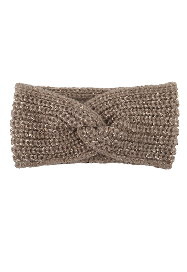 Gebreide Haarband met Pailletten