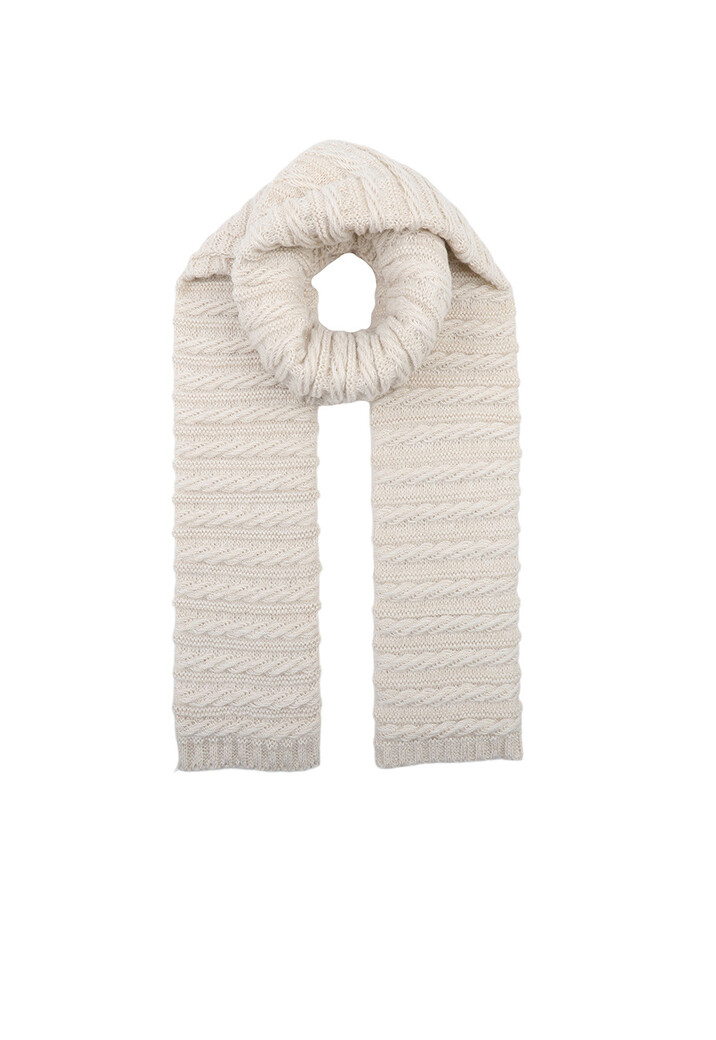 Kabel Gebreide Shimmer Sjaal
