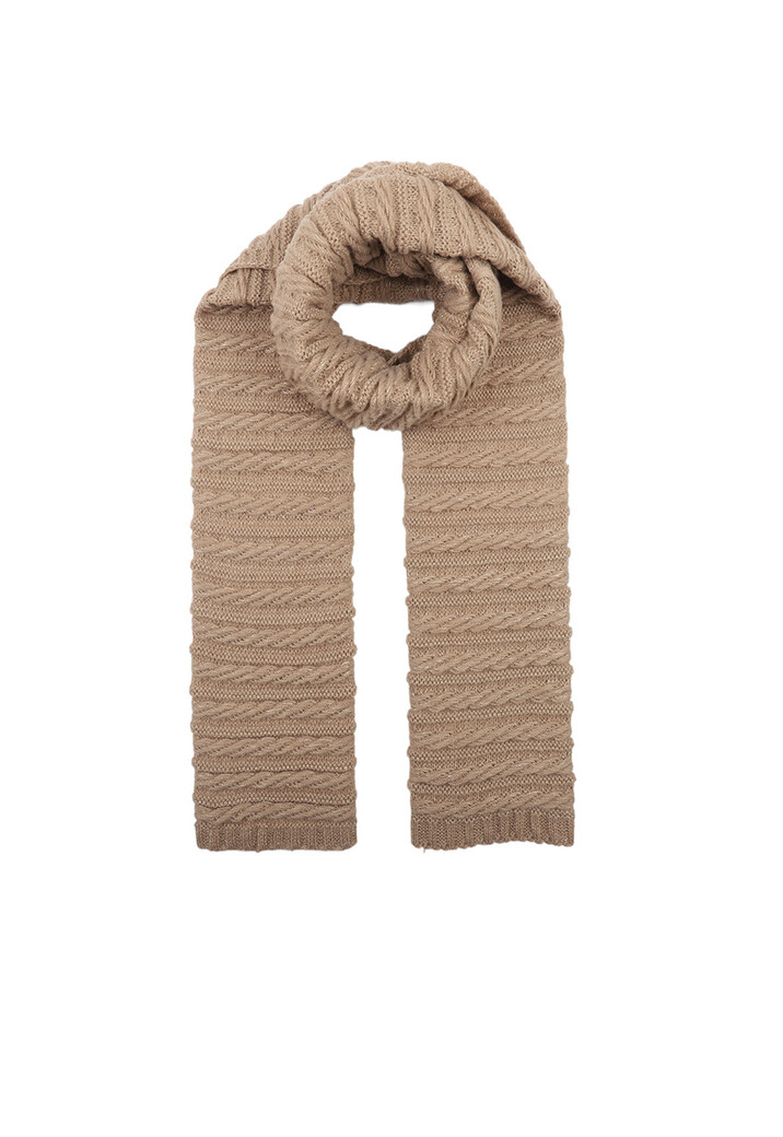 Kabel Gebreide Shimmer Sjaal