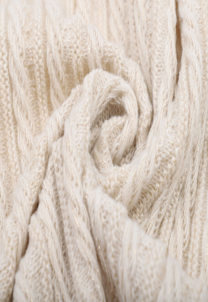 Kabel Gebreide Shimmer Sjaal