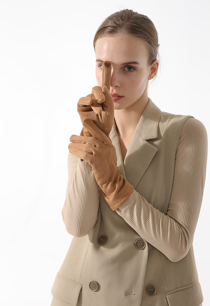 Suèdelook Touchscreen Handschoenen