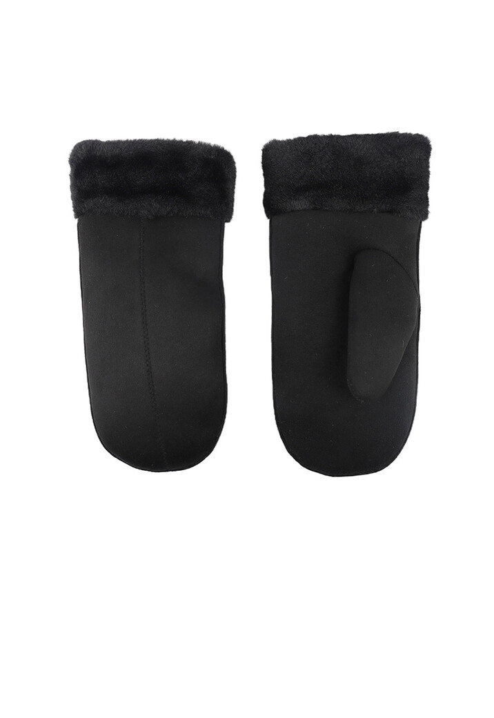 Suèdelook Wanten met Bont Randje