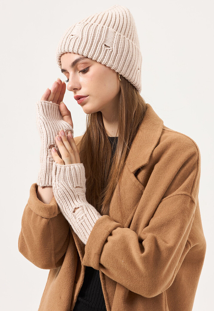 Grove Gebreide Ripped Muts