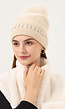 Gebreide Glitter Muts met Pompon