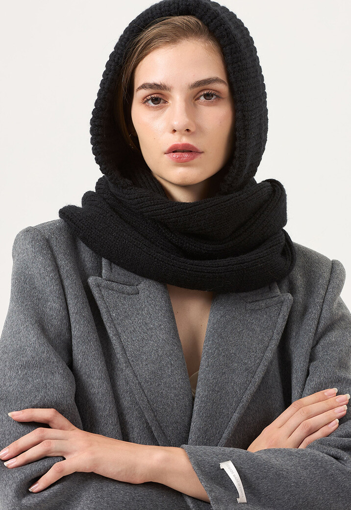 Gebreide Sjaal met Capuchon