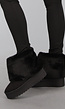Korte Zwarte Faux Fur Snowboots