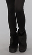 Korte Zwarte Faux Fur Snowboots